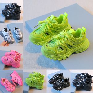 Pojke casual barn spädbarn flickor mode sneakers fest plattformar pappa småbarn designer läder barns sportskor storlek