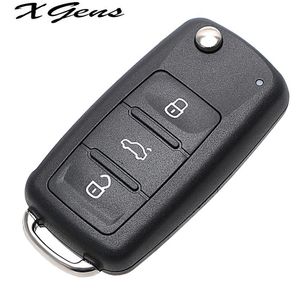 3 pulsanti chiave dell'automobile Shell Remote Flip per Beetle Caddy Eos Golf Jetta Polo Scirocco Tiguan Touran UP per VW Blank Keys Cover Case296H