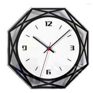 Wall Clocks Selling Home Decoration Acrylic Clock Creative Black And White Transparent Table Living Room Study