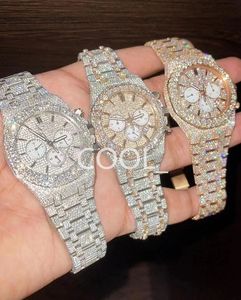 Luxus-Herrenuhr für Herren, Designeruhren mit Uhrwerk, hochwertige Diamant-Moissanit-Uhr, Montre Iced Out-Uhr, Automatikuhr für Herren, Montre Luxe Herren-Luxusuhren i19