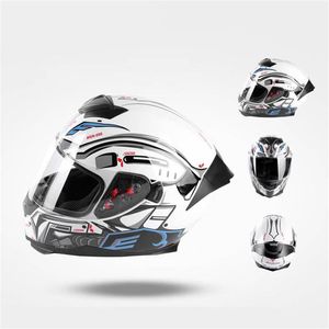 Jiekai Motorcycle Helmet Men Winter Racing Four Seasons Universal Safety Personality Full Helmet211u