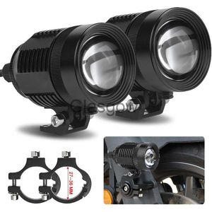 Motorradbeleuchtung Motorrad-LED-Scheinwerfer 12V 24V 30W Einstellung Laserfass Externer Scheinwerfer Integrierte LED-Lampe Motorrad-Außenscheinwerfer x0728