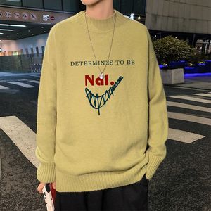 Kadın Sweaters Sonbahar ve Kış Erkekler Yarım Yavuz Belktlenek Kazak Allmatch Trend Longsleeved 230727