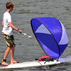 Kayak Accessories Durable Kayak Boat Wind Sail Sup Paddle Board Sailing Canoe Stroke Wind Paddle Rowing Boats Wind With Clear Window Surfing 230727