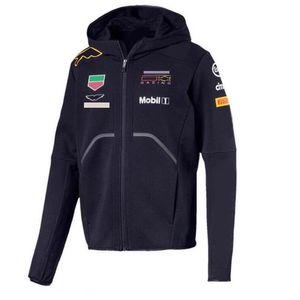 F1 гоночный костюм весна и осень плюс флисовый капюшона Sweater 2021 Сезон командной куртки настройка одежды с тем же 20024