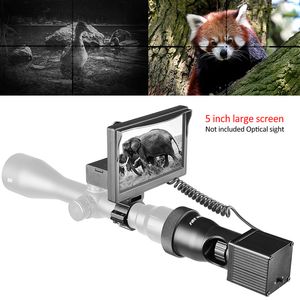 Fire Wolf 850 nm infraröd ficklampa 5 tum LCD Night Vision Outdoor Hunting Optic Sight Tactical Riflescope Scope Cameras