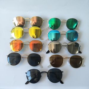 Lunettes De soleil De verre De haute qualité homme femme bande Vintage lunettes De soleil rondes sport pilote lunettes Gafas De Sol