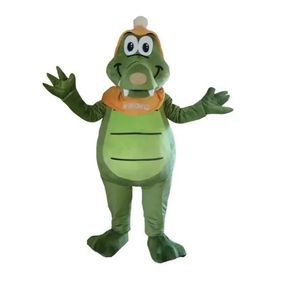 Green Crocodile Mascot Costumes Cartoon Character Outfit Suit Xmas Outdoor Party Outfit Adult Size Promotional Advertising Clothings