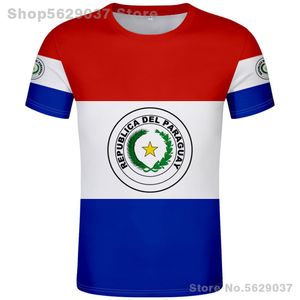 Men's T-Shirts Paraguay T Shirt Diy Free Custom Name Number Pry T-shirt Nation Flag Py Paraguayan Spanish Republic College Print Po Clothing 230728
