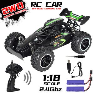 ElectricRC CAR RC CAR 1 18ドリフトオフロードリモートコントロールカーラジオコントロール25kmh高速車トラックバギーおもちゃのための男の子の子供向けギフト230729