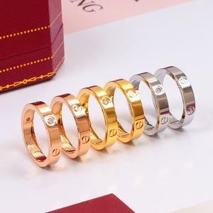 Ringe Designer-Schraubring Goldring 18 Karat Gold und Silber Roségoldringe für Frauen Verlobungsring Herrenringe Luxusringe Schmuck Frau