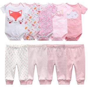 Kleidungssets geboren Kleidungsset BodysHosen 79-teiliges Baby-Outfits für Mädchen, rosa, süß, für Kleinkinder, Jungen, Herbst, 012M, Säuglingsgeburtsgeschenk, weich, 230728