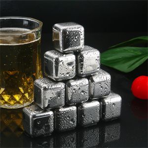 Stainless Steel Ice Cubes Whiskey Stones Metal Reusable Ice Cubes Chilling Stones Rocks For Wine Beer Beverage Whiskey Ice Wine Stone LX7095