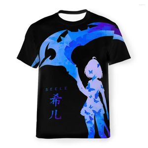 Мужские рубашки T Blue Butterflies Style Polyester Tshirt Honkai Star Rail Rpg Game Top Hip Hop Ten