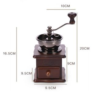 Manual Coffee Grinders Grinder Hand Beans Grinding Machine Burr Mill Manual Bean Grinder245O