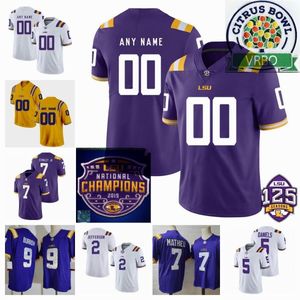 LSU Football Jersey Aaron Anderson Javien Toviano Jalen Brown Shelton Sampson Jr. DJ Chester Jaxon Howard Tre Bradford Ka'morreun Pimpton Cucite Maglie LSU personalizzate