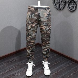 Мужские джинсы уличная мода Big Pocket Designer Мужчины камуфляции повседневные грузовые штаны Hombre Hip Hop Joggers военные брюки