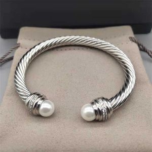 Bracciale da uomo Designer Twisted Gold X Double Dy Wire Bracciale a catena Designer di gioielli Bracciali Gioielli Amore Donna Nastro Moda Colore Canapa Accessori per gioielli DY