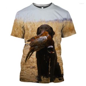Męskie koszule 2023 Street Wear Top Bill T-shirt Man Bush Animal Mallard z nadrukiem 3D Kamuflaż trzcinowy