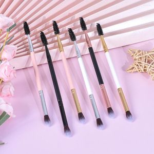 Makeup Brushes 5Pcs No Logo Wholesale Dual Heads Eyebrow Brush Eye Lash Mascara Double End Eyeshadow Private Label