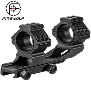 Fire Wolf 25mm 30mm Ring Cantilever Heavy Duty Scope Mount Tactical Picatinny/Weaver Rail 20mm för jakt