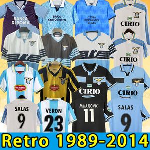 Lazio 레트로 축구 유니폼 nedved simeone salas gascoigne 홈 어웨이 풋볼 셔츠 베론 크레 스포 네스타 00 01 15 16 18 19 91 92 94 95 98 99 00 1989 2014 Long Sleeve 1999 2000