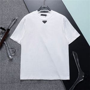 High-End Cotton Short-ärmad T-shirt Män sommartiden varumärke Rund hals Halvärgad ungdomsis Silk T-shirt