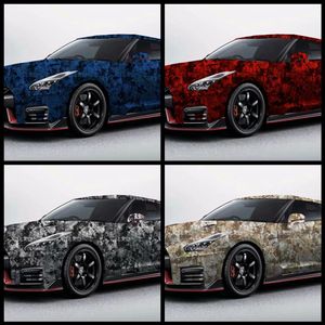 Impressive union Camo Vinyl Car Wrap foil With air bubble Printed PAINTED Camouflage graphics sticker 1 52x30m Roll259H