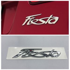 Fiesta ABS logotipo emblema do carro tampa traseira do porta-malas decalque adesivo crachá para acessórios de automóveis Ford Fiesta 273n