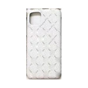 مصمم الحالات الهواتف الخلوية لـ Apple iPhone 14 Plus 13 12 11 Pro Max Samsung S23 S22 S21 Note 20 Ultra Luxury Pu Leather Mobile Back Covers Fundas White G