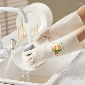 Disposable Gloves Cartoon Nitrile Dishwashing Women's Waterproof Rubber Durable Laundry Clothes Leather Housework