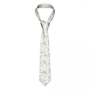 Bow Ties Wzór unisex krawat Casual poliester 8 cm klasyczny uroczy zwierzęcy szyja dla mężczyzn garnitury akcesoria