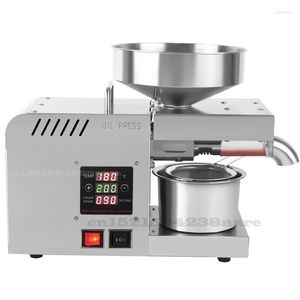 Household Oil Press Digital Temperature Control Stainless Steel Automatic Large Screen Cold Presses Easy Clean