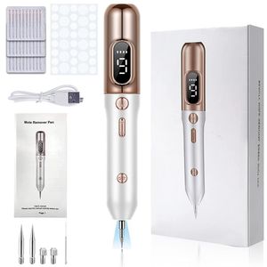 Reinigungswerkzeuge Zubehör Upgrade Mole Remover Pen Tragbarer Skin Tag mit 9 Stärkestufen für Gesicht Körper Warzen Sommersprossen Naevus Spot-Behandlung 230728