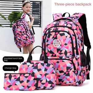 Schultaschen 3-teiliges Set Teenager Mädchen Niedliche Schultasche Große Kapazität Jungen Lunchbox Tasche Rucksack Bagpack Kinderrucksack 230729