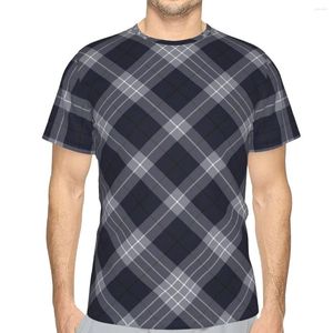 Erkek Tişörtleri Elderberry Cross tartan Twill Desen Özel Polyester Tshirt Ekose Sanat En Kalite Tasarım İnce Gömlek Eşyaları