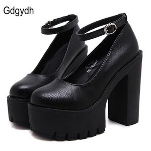 Dress Shoes Gdgydh spring autumn casual high-heeled shoes sexy ruslana korshunova thick heels platform pumps Black White Size 42 230729