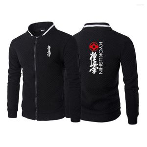 Męskie bluzy z kapturem Kyokushin Karate Printing Fashion 2023 Man's Solid Color Bawełniane długie rękawy Wysokiej jakości okrąg