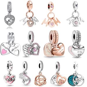 Designer mamma Festa della mamma regalo charms gioielli braccialetto collana accessori ciondolo madre gingillo fai da te fit braccialetto moda Pandora con scatola