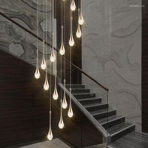 シャンデリアプロフェッショナルメーカーリビングルームの階段LEDシャンデリアのためのモダンハンギング天井ライト