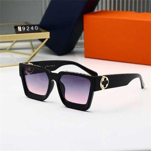 56% OFF Wholesale of New Four-leaf clover square women's fashion casual sunglasses ins men's black frame wear Sunglasses