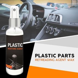 Car Interior Renovated Coating Paste Plastic Parts Retreading Agent Wax Instrument Wax Car Dashboard Reducing Agent 30ML 50ML1204l