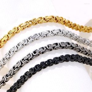 Chains Fashion Stainless Steel Retro Men's Domineering Thick Chain 4mm Necklace Ins Style TItanium Emperor Pendant Jewelry