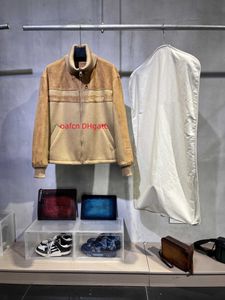 5A Designer-Herrenjacke im Hip-Hop-Stil, Schafwolle und Wildleder, Schaffell-Leder, modischer Mantel, Herren-Straßenkleidung, Punk-Kleidung von höchster Qualität