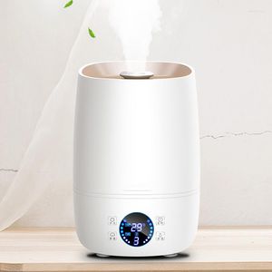 Luftfuktare 4L Purifying Mist Maker Timing med intelligent pekskärm justerbar dimma kvantitet renare aromaterapi