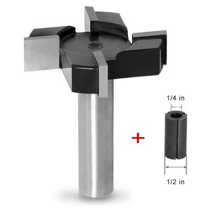 Haste Cnc Spoilboard Surface Router Bit Fresa de madeira Ferramenta de aplainamento Ferramentas para trabalhar madeira Aplainamento de lajes Router Bit 1 2 183P