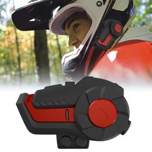 Motocicleta interfone fone de ouvido bluetooth capacete interfone full-duplex à prova d'água sem fio redução de ruído moto walkie com fm334s