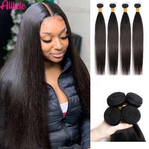 Spets Alibele raka buntar Human Hair Malaysia Weave 28 30 Inches S 230728