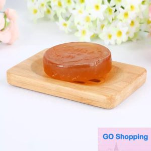 Top Natural Bamboo Wooden Soap Dish Wooden Soap Tray Holder Storage Soap Rack Plate Box Container for Bath Shower Bathroom