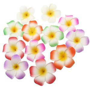 Inteiro 3 5 polegadas flor de plumeria havaiana grampo de cabelo espuma acessório de cabelo decoração 12 pçs lote 258v